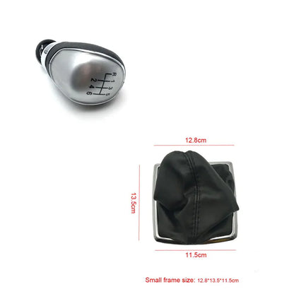 5/ 6 Speed Gear Shift Knob With Leather Boot for Ford Focus MK2 II FL 2005 2006 2007 2008 2009 2010 2011 2012 2013 2014