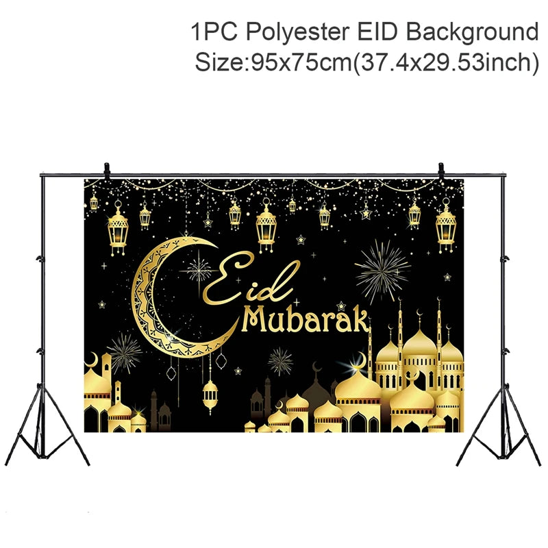Eid Mubarak Decoration Kareem Happy Ramadan Decoration Muslim Islamic Muslim Festival Decoration Ramadan Supplies Aid Mubarek