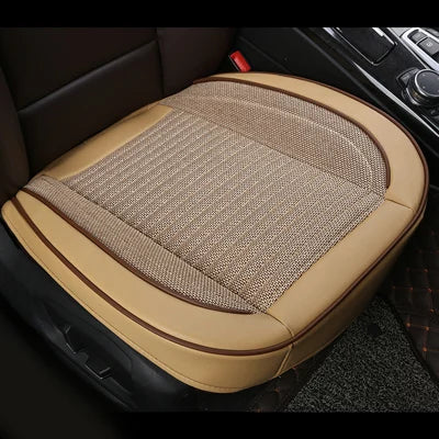 3D Leather Flax Car Seat Cover Cushion  Front Rear Protector for VolksWagen Passat Toyota Honda Ford Chevrolet Mazda Peugeot KIA