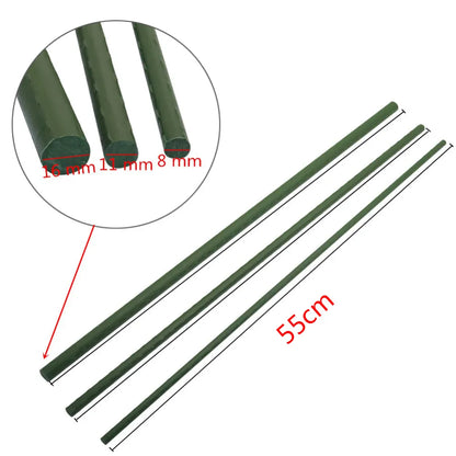 Plant Support Greenhouse Gardening Pillar Plastic Coated Steel Pipe Climbing Vine Bracket Agriculture Tools Flower Support 6 Pcs