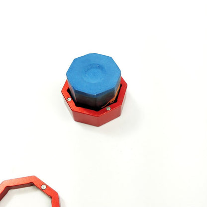 2019 Latest Cueangel Splicing Magnetic Billiards Pool Chalk Holders With Predator Chalks 3colors Hexagon Chalk Cases With Magnet