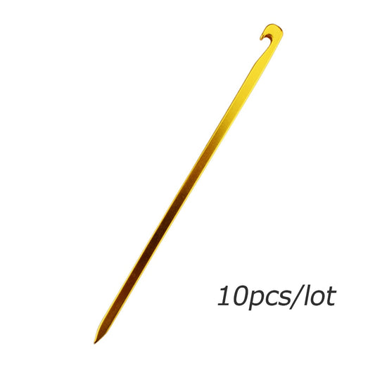 10pcs Shinetrip 7001 Aviation Aluminum Alloy Tent Pegs Ultralight Square Nail Camping Garden Stakes Hook 16cm