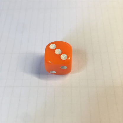 10Pcs High Quality 16mm Multi Color Six Sided Spot D6 Playing Games Opaque Point Dice for Bar Pub Club Party Board Game