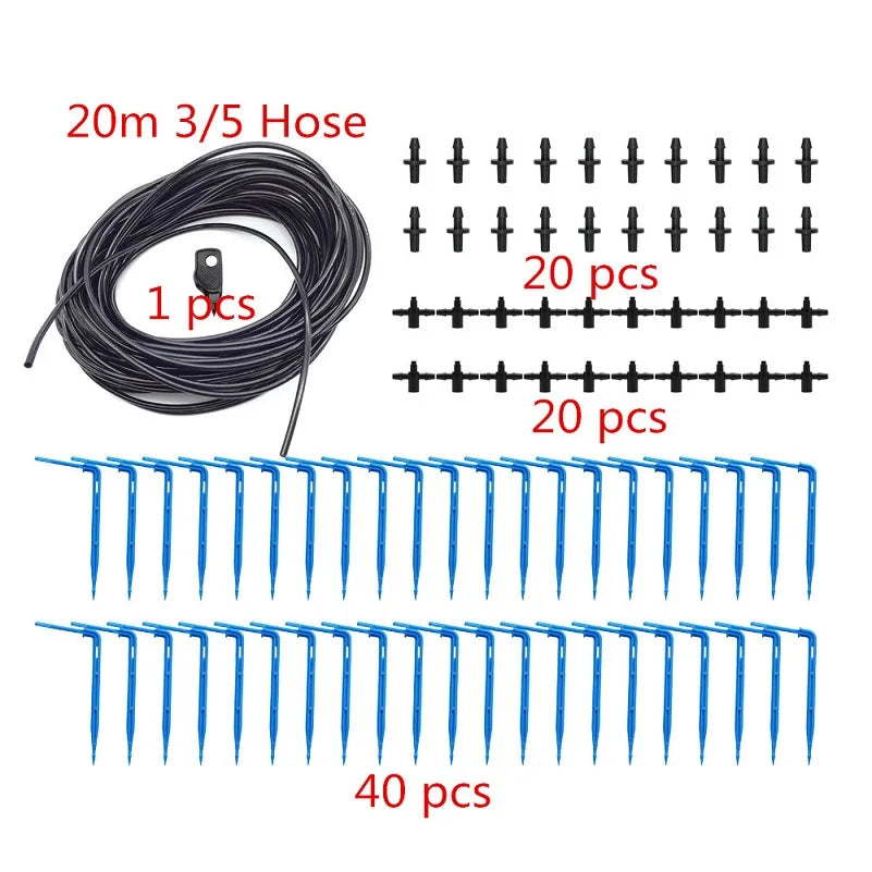 Greenhouse Drip Irrigation 2l/4l/8l 2-Way Drip Arrow Kit Garden Irrigation System Potted Plants Watering Kit 20 Sets