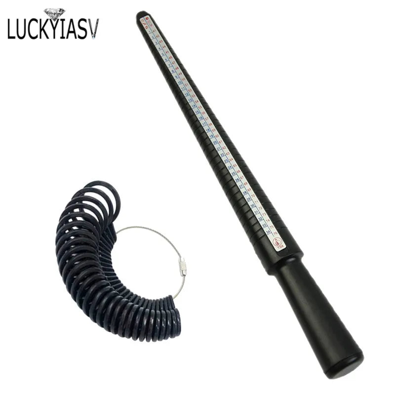 Jewellery Tools Ring Size Mandrel Stick Finger Gauge Ring Sizer Measuring Jewelry Tool Set Ring Size Jewellery Tools