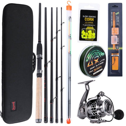 Sougayilang 3.0M Feeder High Carbon Rod Sets With 13+1BB Spinning Reel  Fishing Rod Combon Feeder Rod Combos Pesca