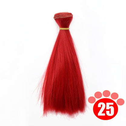 Msiredoll Bjd Wig 15*100CM or 20*100CM or 25*100CM Doll Hair for 1/3 1/4 1/6  Straight Hair Doll Hair Bjd Wig Diy