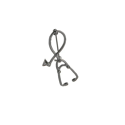 High Quality 2 Style Brooches Doctor Nurse Stethoscope Brooch Medical Jewelry Enamel Pin Denim Jackets Collar Badge Pins Button