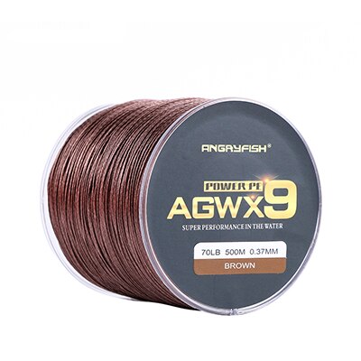 Angryfish Super Strong PE Line Braided Fishing Thread 9 Strands Weaves Braided 500m/547yd Fishing Line