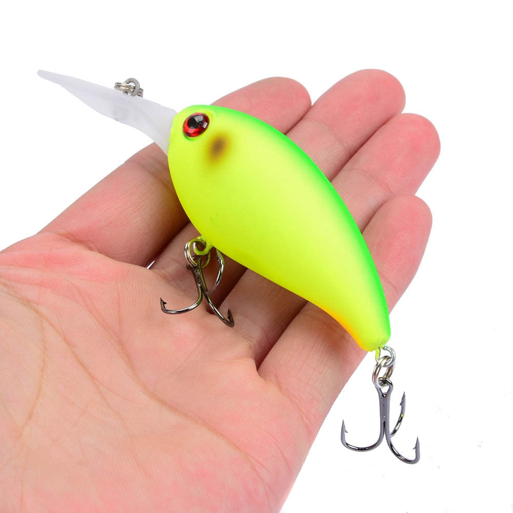 1pcs Crank Fishing Lure Artificial Hard Baits 10cm/15g Crankbait Jerkbait Wobbler Fishing Tackle Good Treble Hooks Tackle