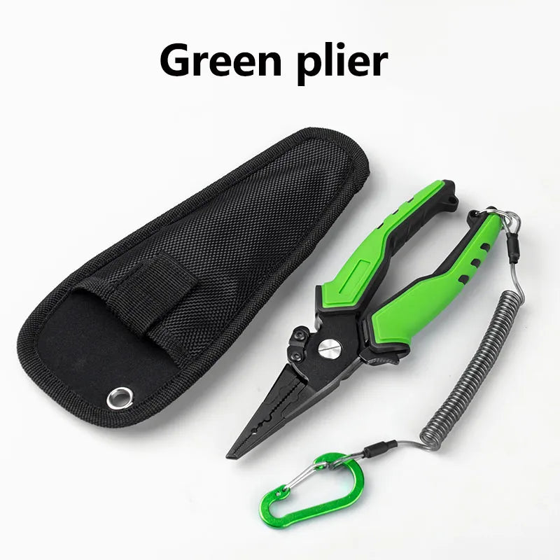 LINNHUE Aluminum Alloy Fishing Pliers Grip Set Split Ring Cutters Line Hook Recover Fishing Tackle High Quality Fishing Tool