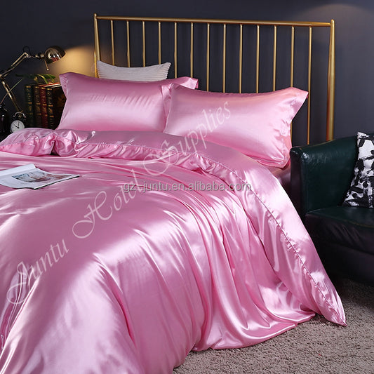 Juntu Customize Silk Bedding Set Mulberry Silk 4pcs Set