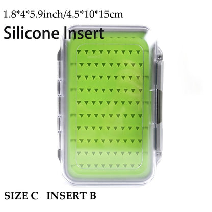 Maximumcatch Fly Box Waterproof Slit Foam High Density 4 Size Fly Fishing Tackle Box