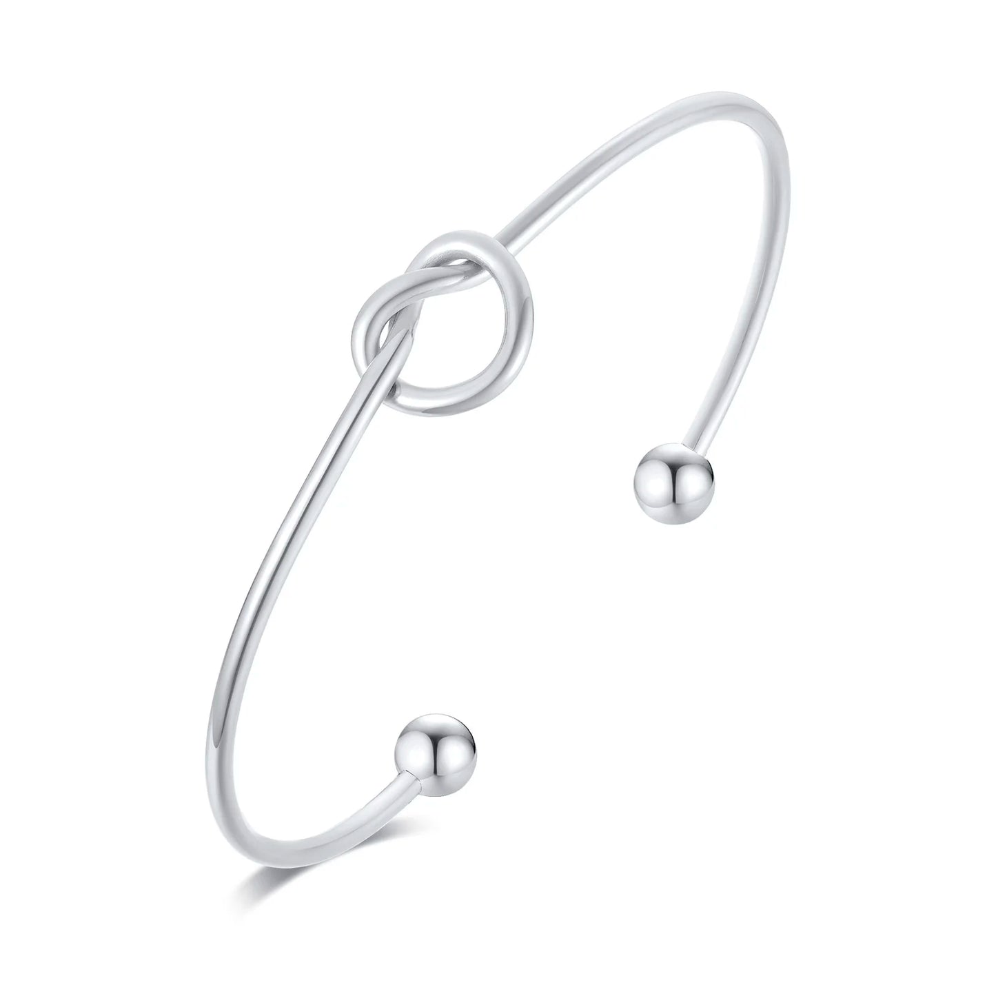Trendy Round Circular Open Knot Cuff Bangle Bracelets for Women Elegant GoldColor Jewelry Noeud Armband Pulseiras