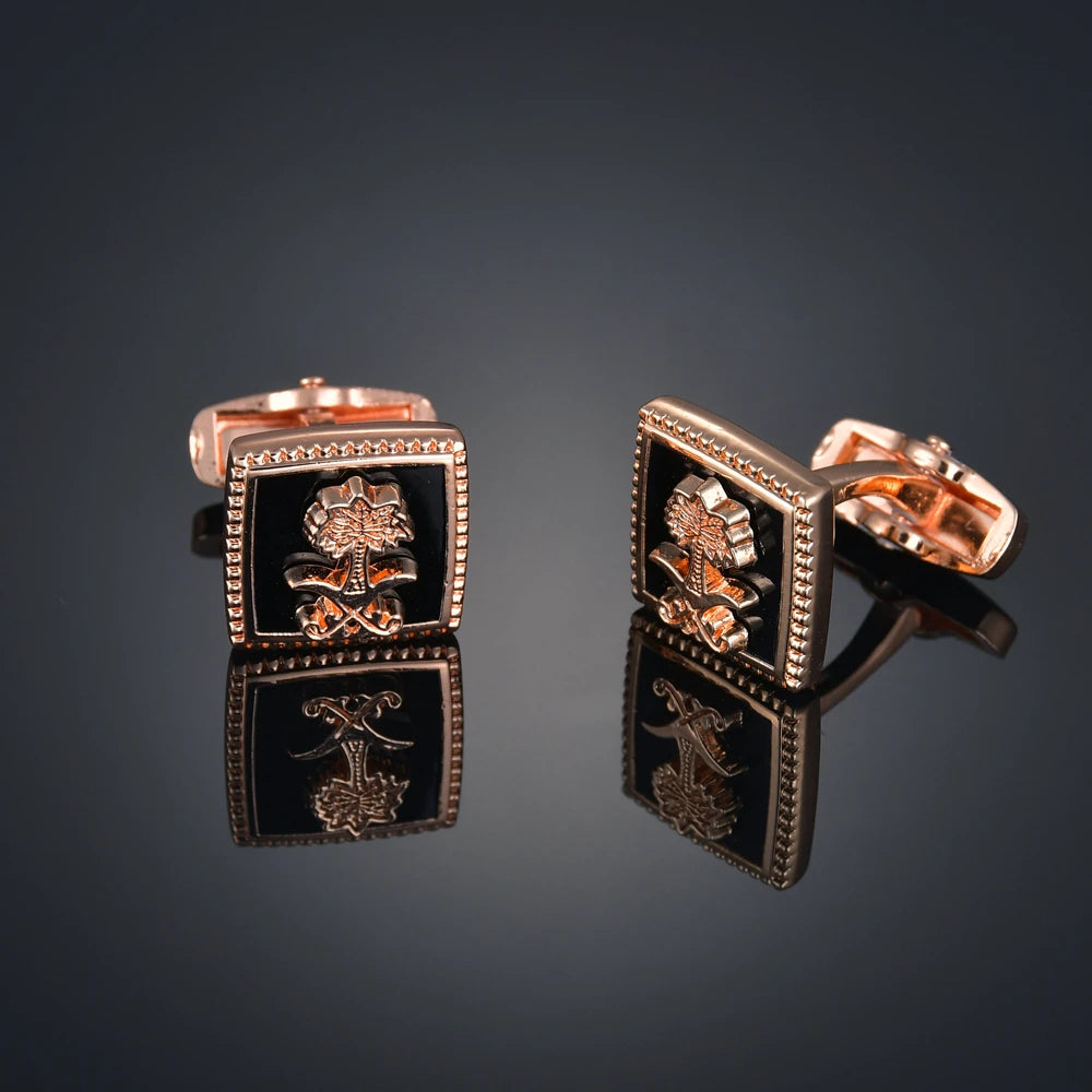 New Arrive Shirt Cufflinks Festival Christmas Cuff Links for Wedding Party Fashion Wooden/Knot/Dragon Men Sleeve Shirt Cufflinks