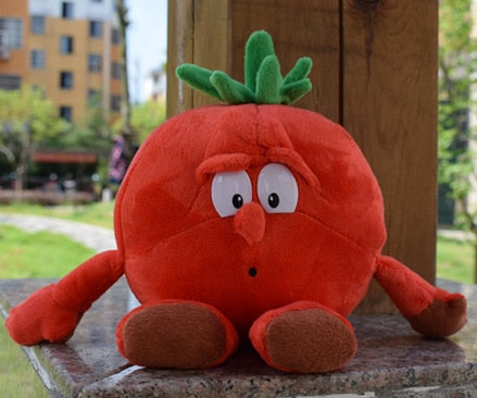 New Fruits Vegetables Banana Pear Brcoccoli  Watermelon Bee Ladybird Lemon Mushroom Pineapple Starwberry 9" Soft Plush Doll Toy