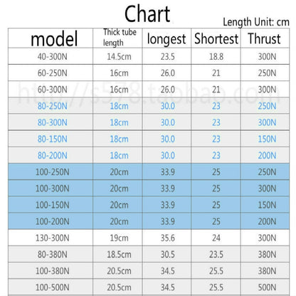 Gas Spring Generic Reclining Gas Strut for Lifting Swivel Chair Barber Hairdressing Chair Gas Support Chair Accessories