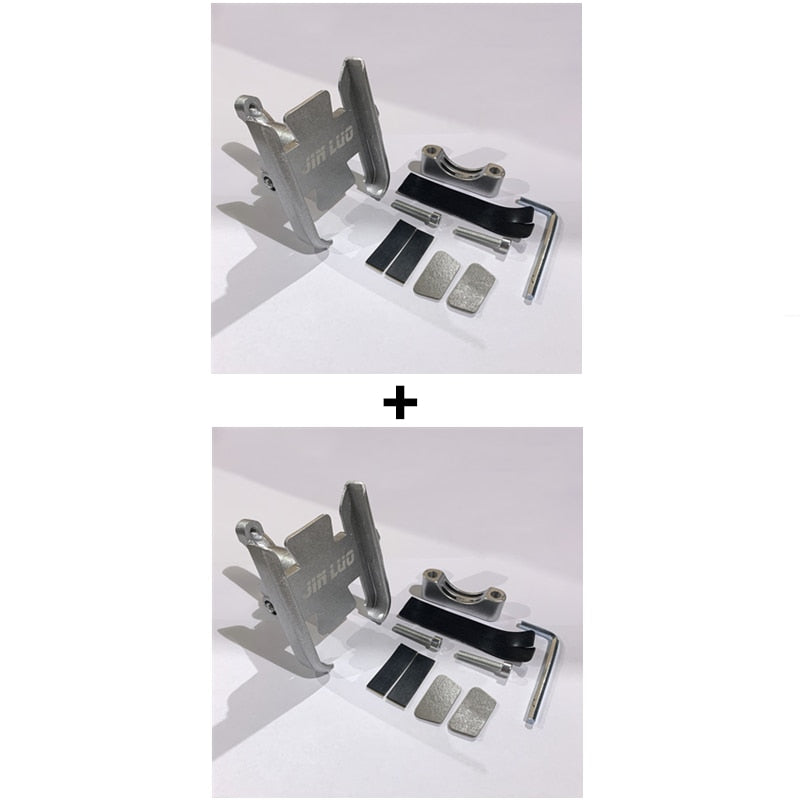Bike Phone Holder CNC Motorcycle Handlebar Mobilephone Support Aluminum Alloy 360 Rotation MTB Road Bicycle Mount Accessories
