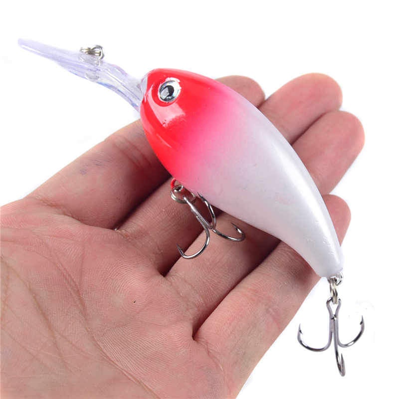 1pcs Crank Fishing Lure Artificial Hard Baits 10cm/15g Crankbait Jerkbait Wobbler Fishing Tackle Good Treble Hooks Tackle