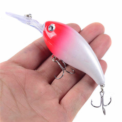 1pcs Crank Fishing Lure Artificial Hard Baits 10cm/15g Crankbait Jerkbait Wobbler Fishing Tackle Good Treble Hooks Tackle