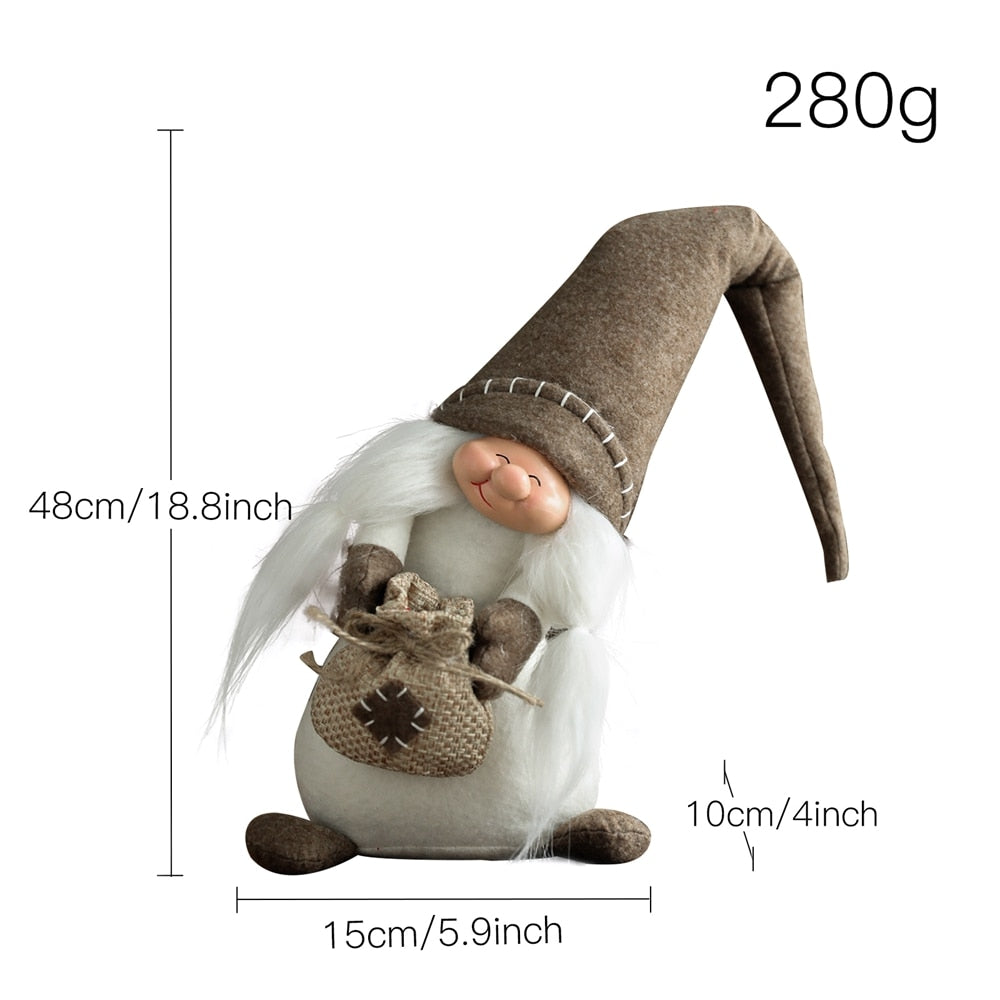 Christmas Gnomes Decoration Swedish Gnome Plush Ornament Tomte Santa Elf Dwarf D