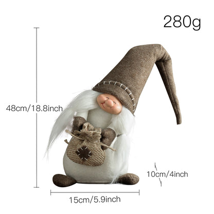 Christmas Gnomes Decoration Swedish Gnome Plush Ornament Tomte Santa Elf Dwarf D