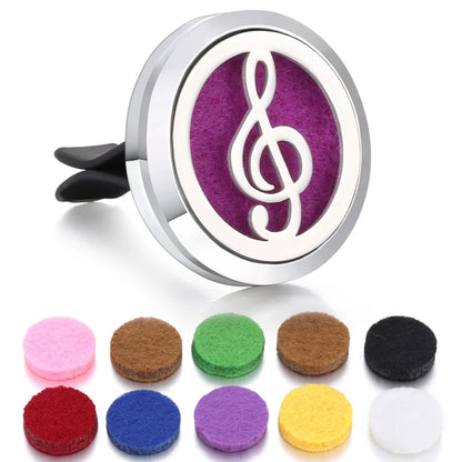 Aromatherapy Jewelry Car Perfume Diffuser Clip 30mm Flower Tree of Life Perfume Essential Oil Diffuser Locket Pendant Necklace