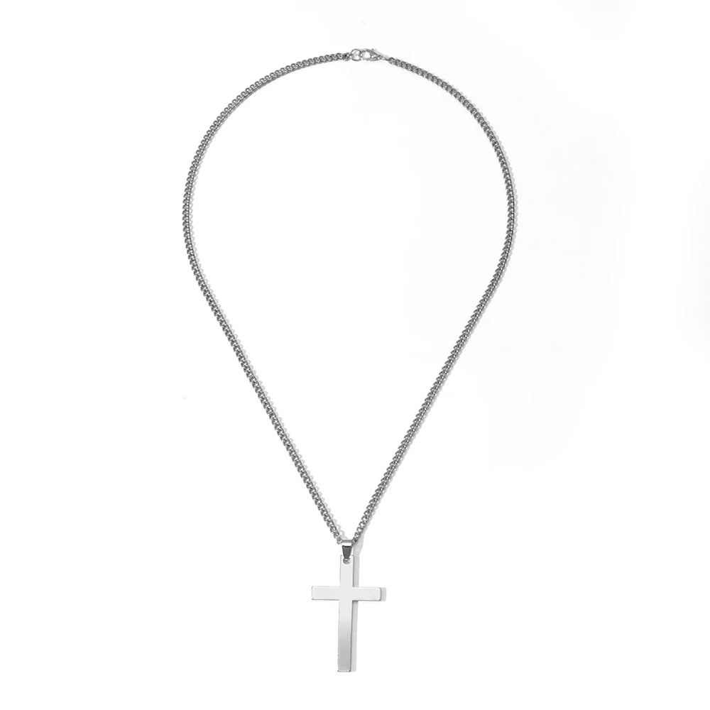 Choker Necklaces for Women 2022 Gun Cross Pendant Crystal Rhinestone Chain Necklace Women Men Punk Chains Jewelry