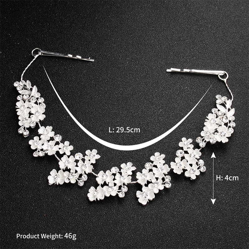 Miallo Classic Crystal Wedding Hair Vine Bridal Hair Jewelry Accessories Headpieces Women Headbands Princess Tiaras and Crowns