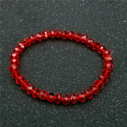 New Artificial Austria Crystal Bracelet Fashion Shiny Stone Beads Elasticity Rope Strand Bracelets for Women Jewelry