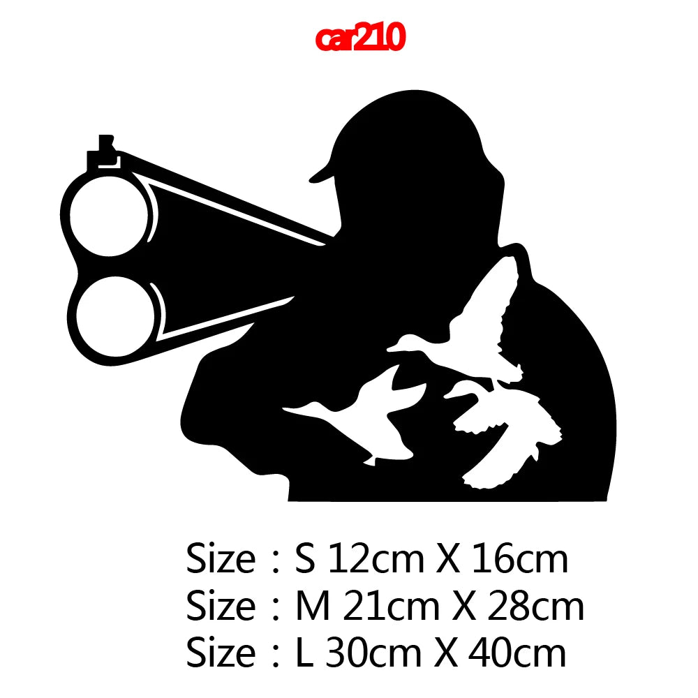 Hunter Car Stickers Hunting Adventure Decal for Auto Body Cars Head Engine Cover Windows Decoration Wrap Vinyl