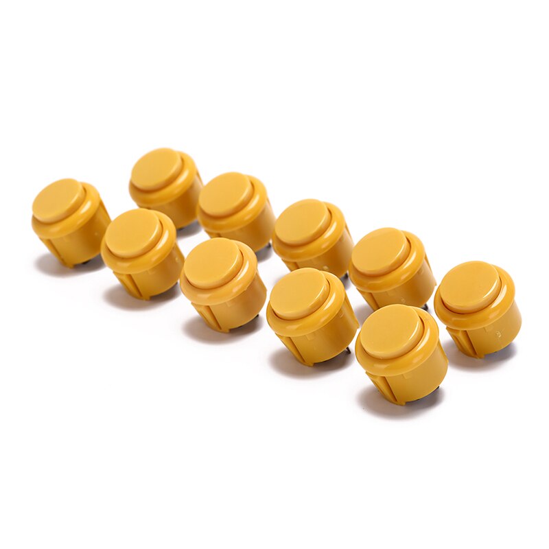 10pcs 24mm Factory Price Arcade Button Round Push Button Built-In Small Micro Switch for DIY Arcade Controller Ja Mame