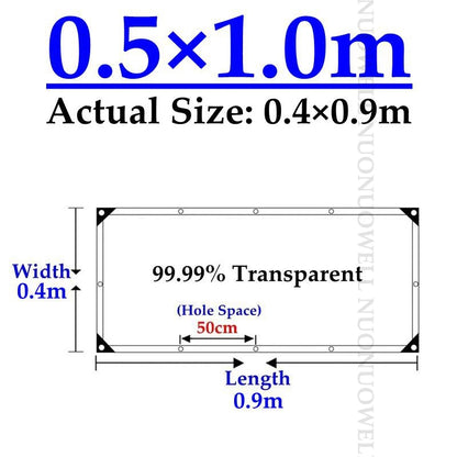 99.99% Transparent PVC Tarp Balcony Rainproof Cloth палатка Toldos Camping Tent Shading Net Tarpaulin Succulent Plants Cover