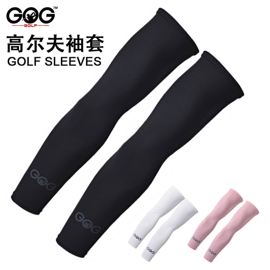 GOG Golf Sleeves Cooling Lycra Arm Sleeves Sun Protective UV Cover Sport Ridding