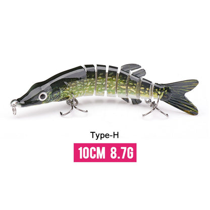 VTAVTA 10/14cm Sinking Wobblers Fishing Lures Jointed Crankbait Swimbait 8 Segment Hard Artificial Bait for Fishing Tackle Lure