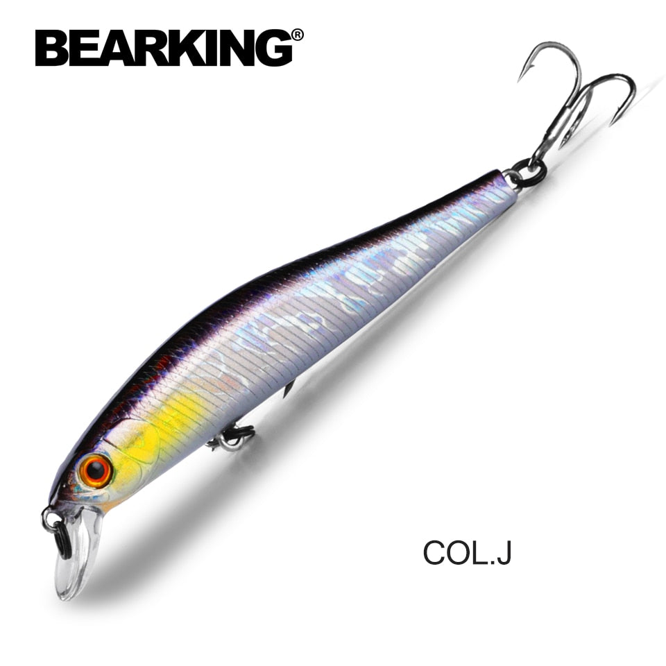 BEARKING 9cm 10g Hot Fishing Gear Shone SP Lures Minnow Crank ,Tungsten Magnet Weight System Wobbler Bait Isca Artificial