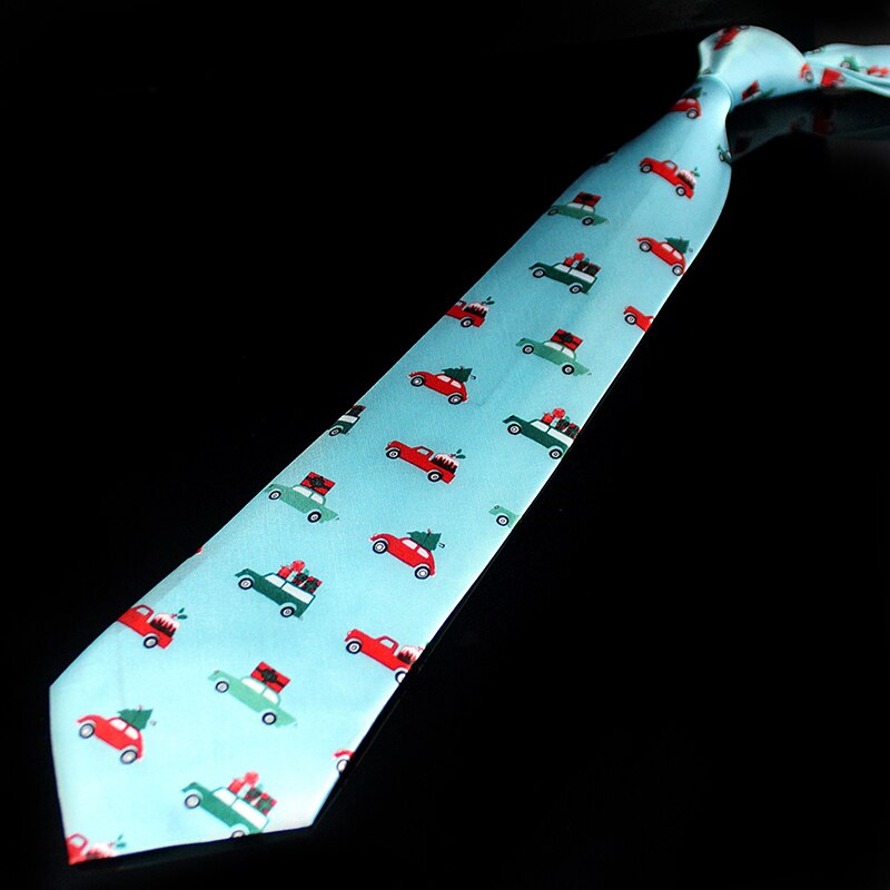 Novelty Design Christmas Ties Red Good Quality Printed Necktie Halloween Christmas Tree Snowman Elk  Tie for Men Christmas