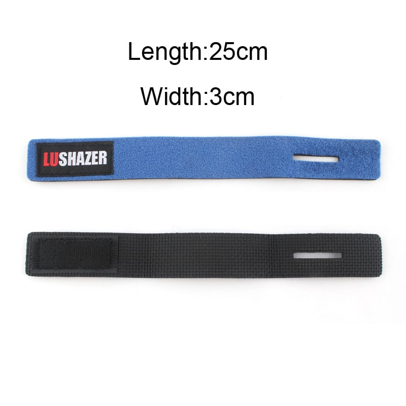 2pcs/Lot LUSHAZER Fishing Rod Tie Magic Fishing Tool Cable Tie Rod Strap Belt Tie Rod Fishing Accessories Suspenders