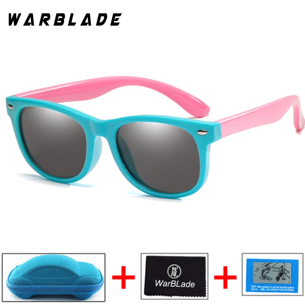 New Kids Polarized Sunglasses Children Boys Girl Sun Glasses Silicone Safety Glasses UV400 Eyewear Baby Shades Oculos With Boxes