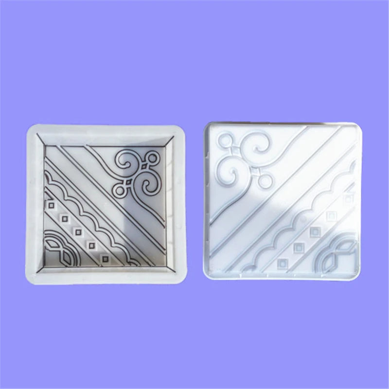 DIY Path Maker Concrete Mold Pavement Plastic Path Paving Cement Brick the Stone Road Paving Moulds Tool for Garden Decoration