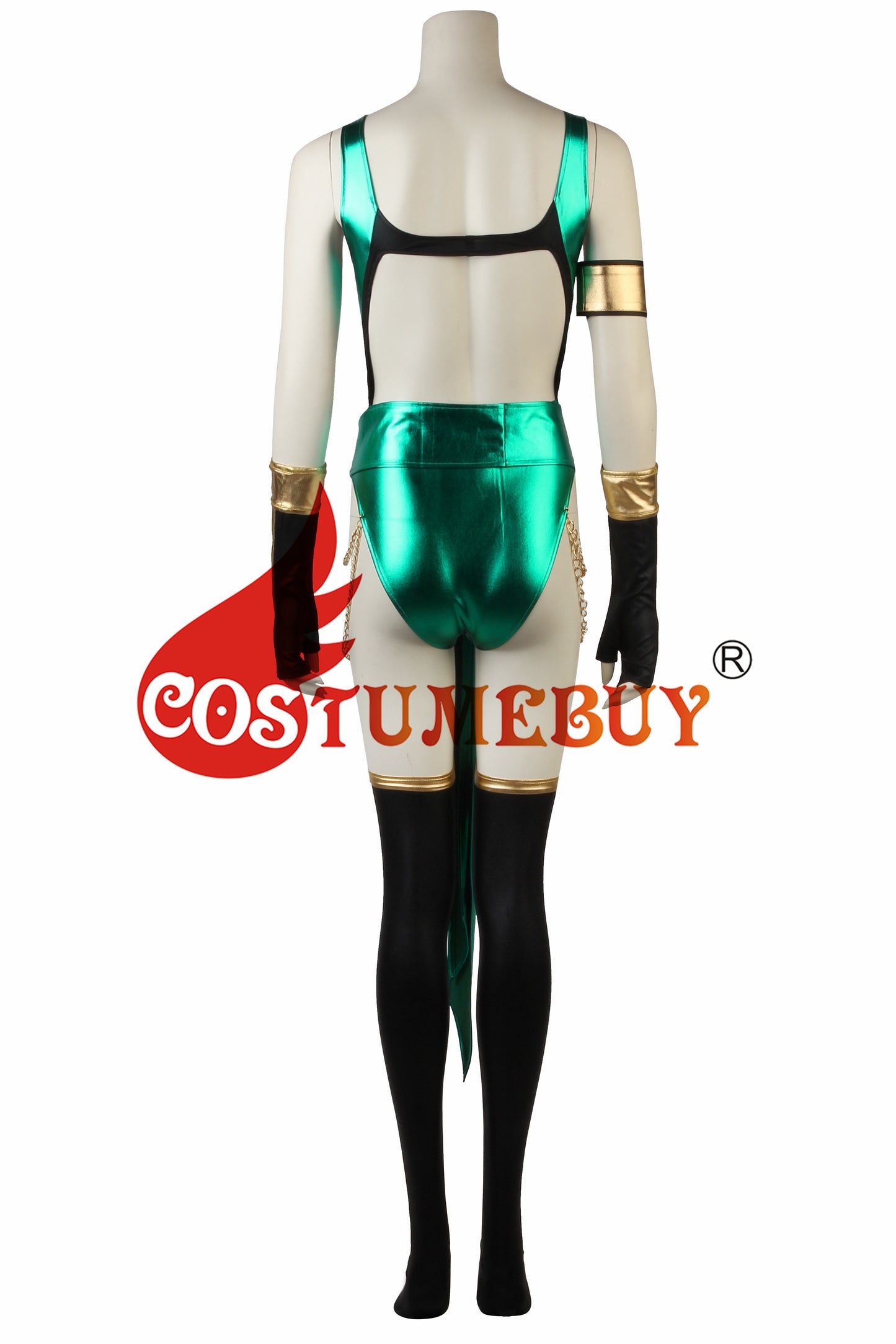 CostumeBuy Game Mortal Kombat X Jade Cosplay Costume Adult Women Halloween Carnival Suit L3920
