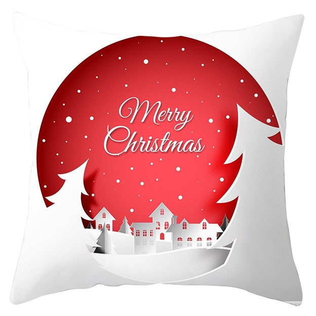 45x45cm Santa Claus Christmas Pillowcase Merry Christmas Decor for Home Christmas Ornament Xmas