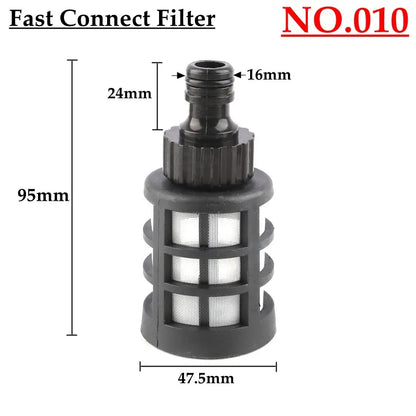 10 Kinds 8~14mm Hose Pipe Filter Car Wash Garden Irrigation Sprayer Pump Filtering Net Strainer Stainless Steel Mesh Filter