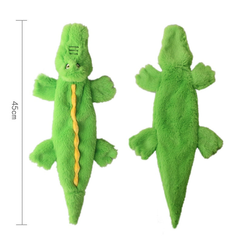 2023 New Cute Plush Toys Squeak Pet Wolf Rabbit Animal Plush Toy Dog Chew Squeaky Whistling Involved Squirrel Dog Toys