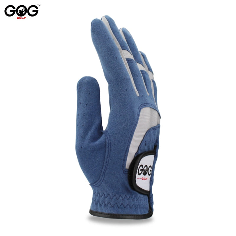 GOG 1pcs Golf Gloves Fabric Blue Glove Left Right Hand for Golfer Breathable