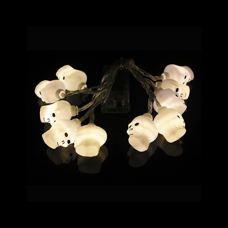 1.5M 10LED Halloween Horror Pumpkin Skull Led String Light Bat Ghost Outdoor Lamp Garland for Halloween Party Home Hanging Decor