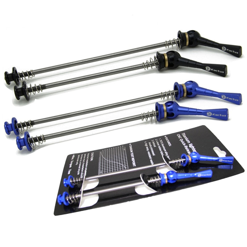 Ultra-Light 48g/Pair Titanium Ti Axis Skewers QR MTB Road Bike Bicycle Quick Release Front 100 Rear 130/135mm Wheel Hub Skewers