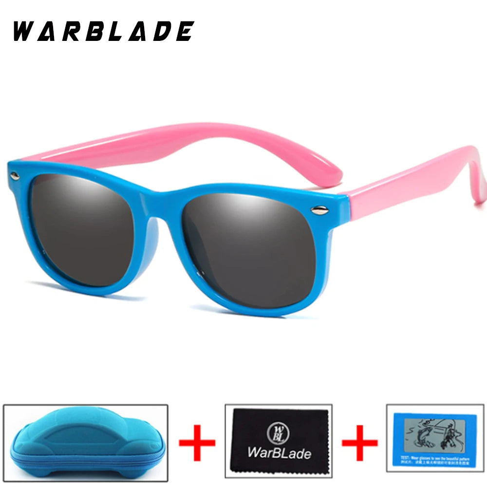 New Kids Polarized Sunglasses Children Boys Girl Sun Glasses Silicone Safety Glasses UV400 Eyewear Baby Shades Oculos With Boxes