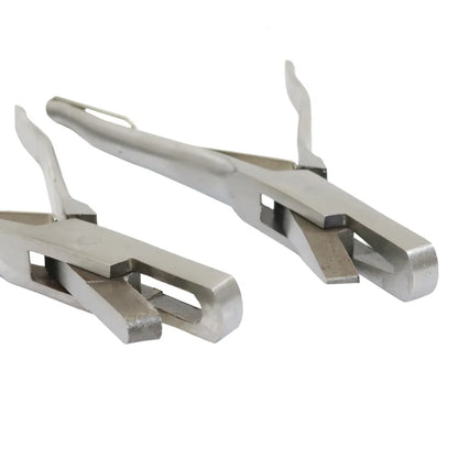 1 Pcs Stainless Steel U-Shaped and V-Shaped Ear Tongs Pliers Missing Pig Ear Tag Pliers Pig Equipment Farm Animals