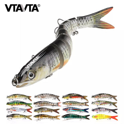 VTAVTA 10/14cm Sinking Wobblers Fishing Lures Jointed Crankbait Swimbait 8 Segment Hard Artificial Bait for Fishing Tackle Lure